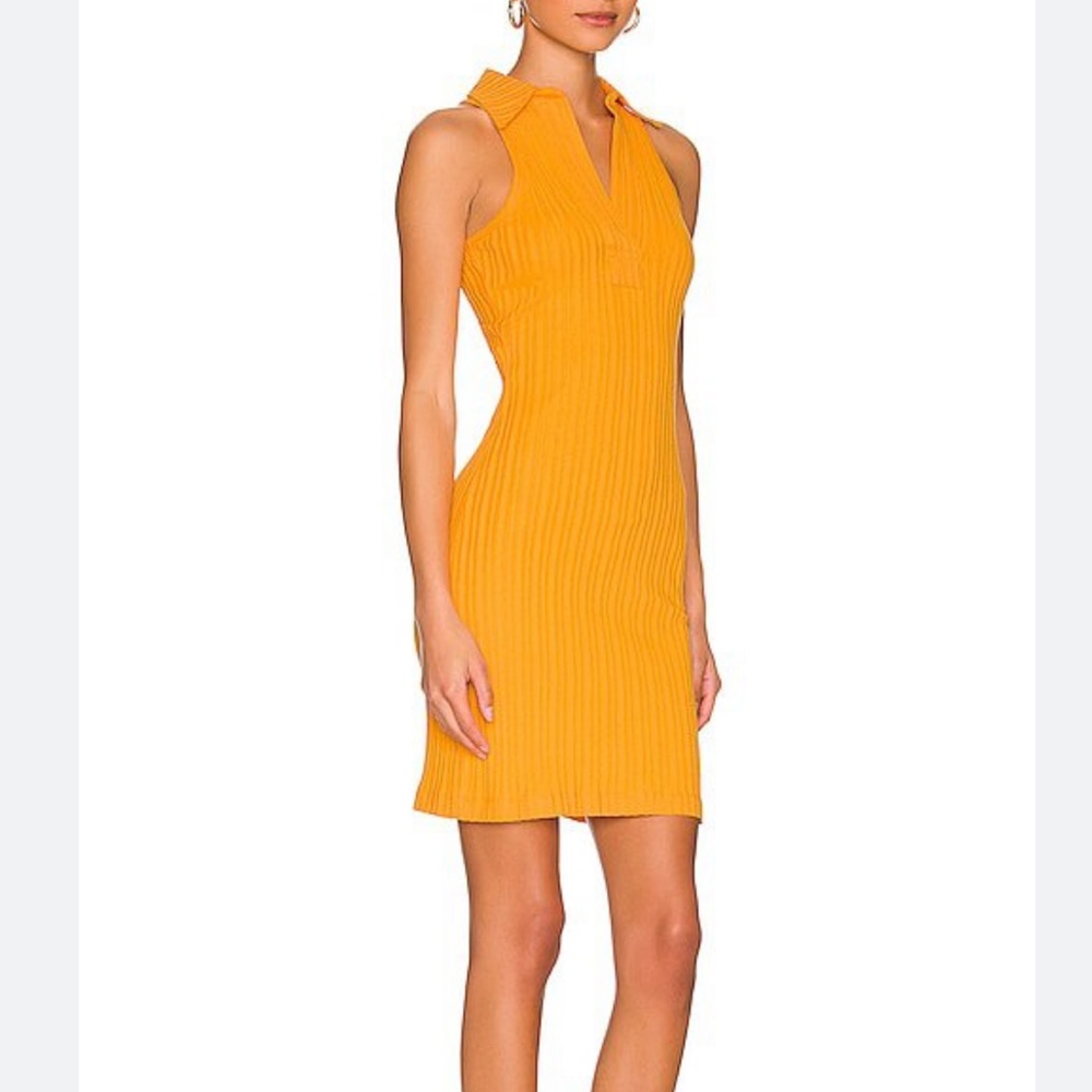 HELMUT LANG Ribbed Polo Dress Size Medium NWT